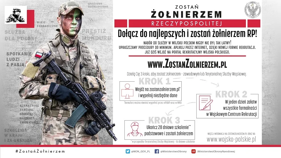 Zostań żołnierzem! Rusza nowy system rekrutacji