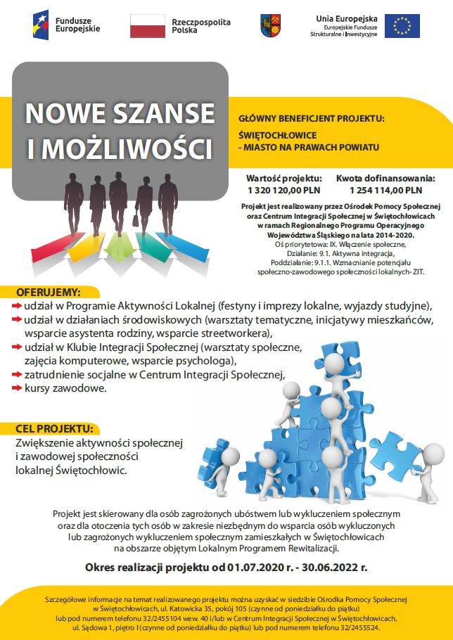Trwa rekrutacja do projektu "Nowe szanse i możliwości"