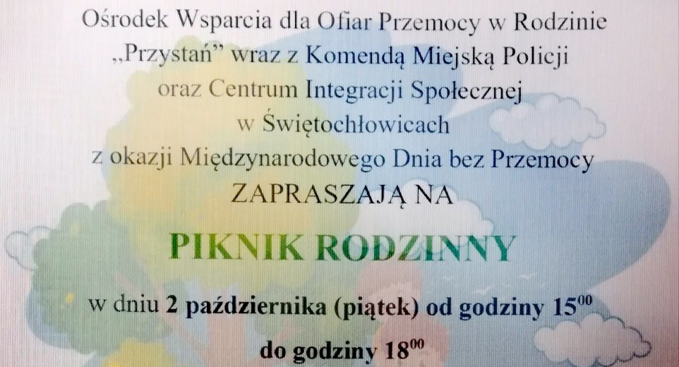 Piknik rodzinny z okazji Dnia bez Przemocy