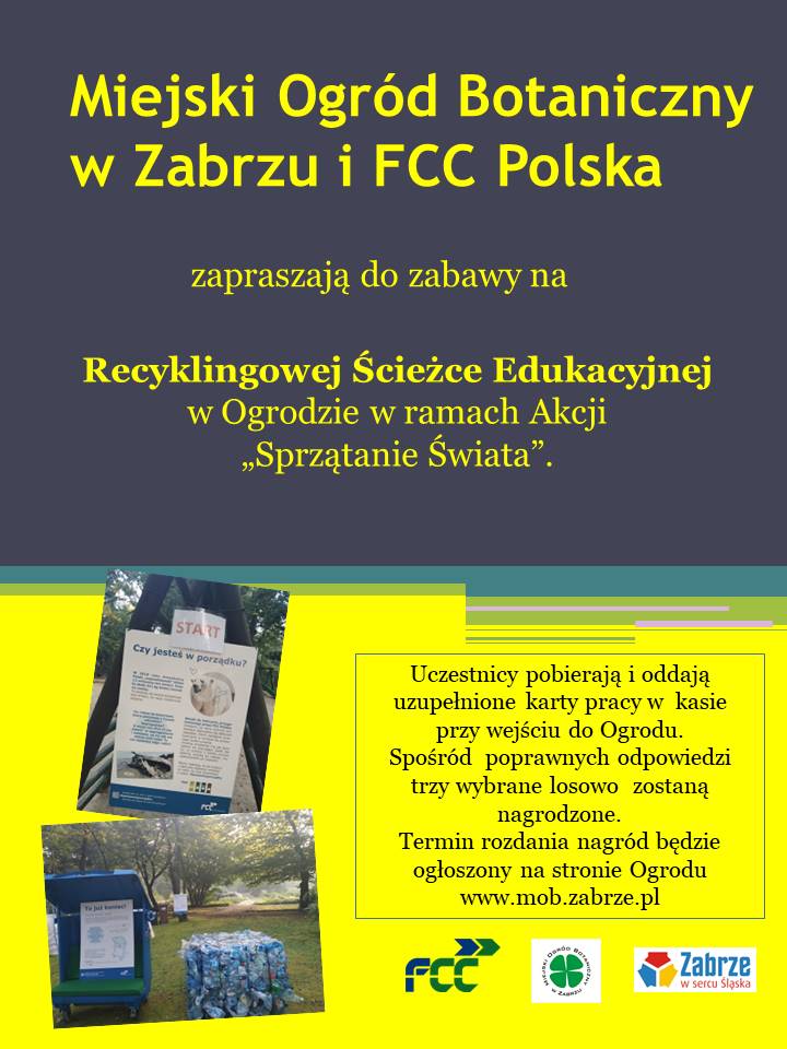 Miejski Ogród Botaniczny zaprasza na Recyklingową Ścieżkę Edukacyjną