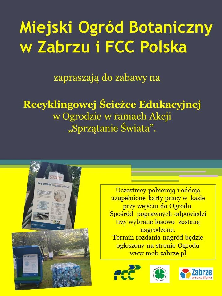 Miejski Ogród Botaniczny zaprasza na Recyklingową Ścieżkę Edukacyjną