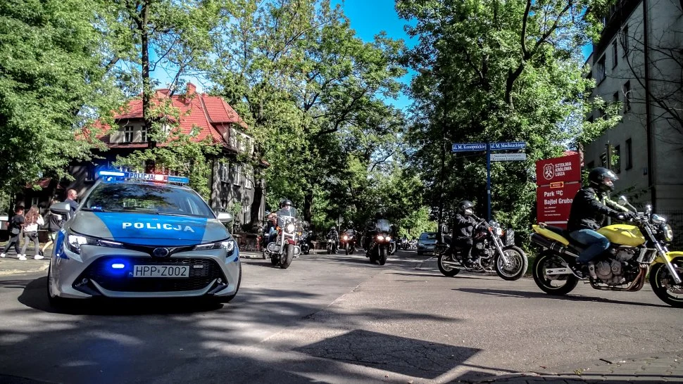 Zabrzańscy policjanci zabezpieczali akcję Motoserce 2020