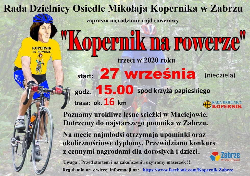 Już w niedzielę 3. edycja wydarzenia "Kopernik na Rowerze"