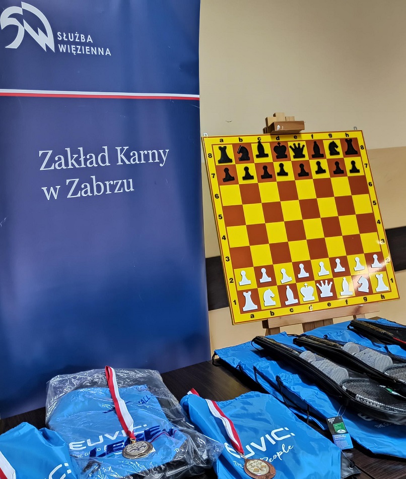 Dziś w Zakładzie Karnym w Zabrzu odbył się turniej szachowy dla skazanych