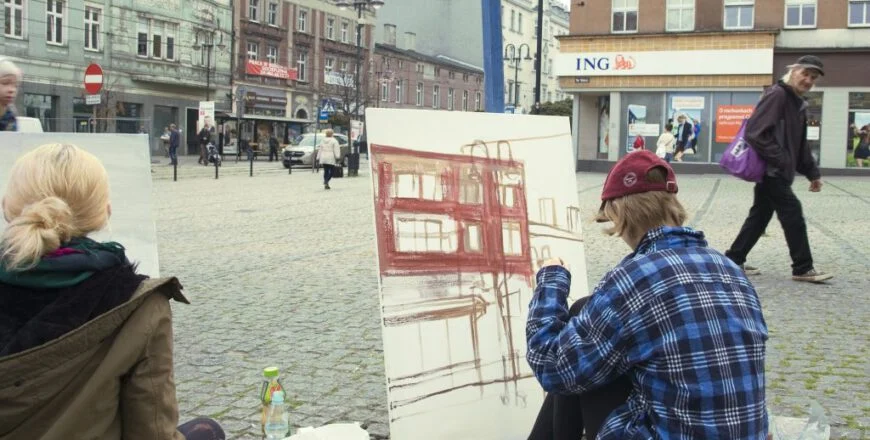 Plener malarski zabrzańskiej Szkoły Plastycznej