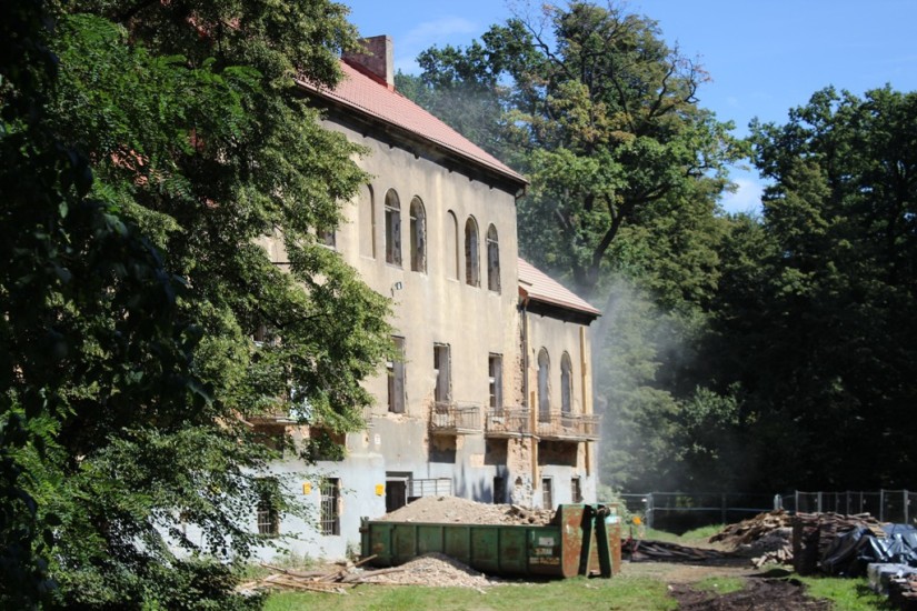 Prace przy Pałacu w Baranowicach ruszyły pełną parą