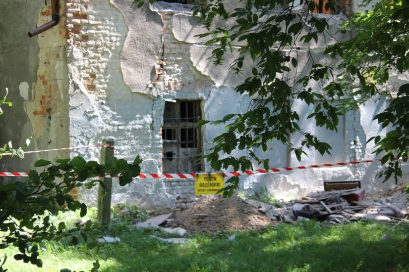 Prace przy Pałacu w Baranowicach ruszyły pełną parą