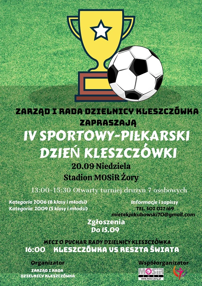 Przed nami IV Sportowy - Piłkarski Dzień Kleszczówki!