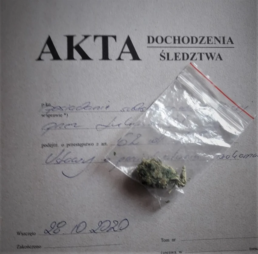 Wpadł z marihuaną podczas drogowej kontroli