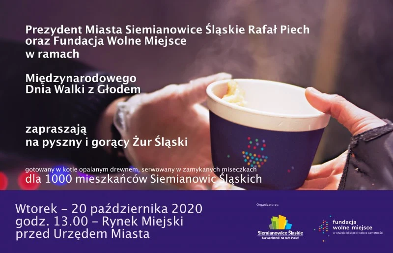 Dni Walki z Głodem 2020 - gorący żur śląski dla potrzebujących
