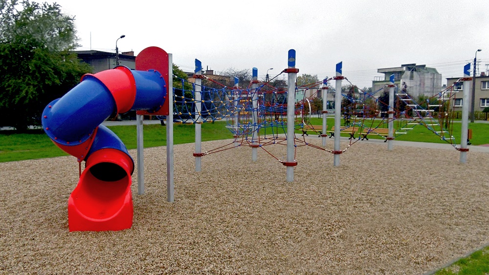 Park linowy w Brzezince gotowy do użytku