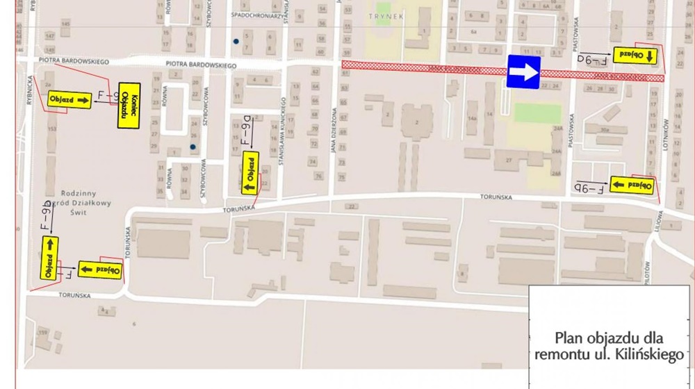 Uwaga kierowcy - remont ul. Kilińskiego