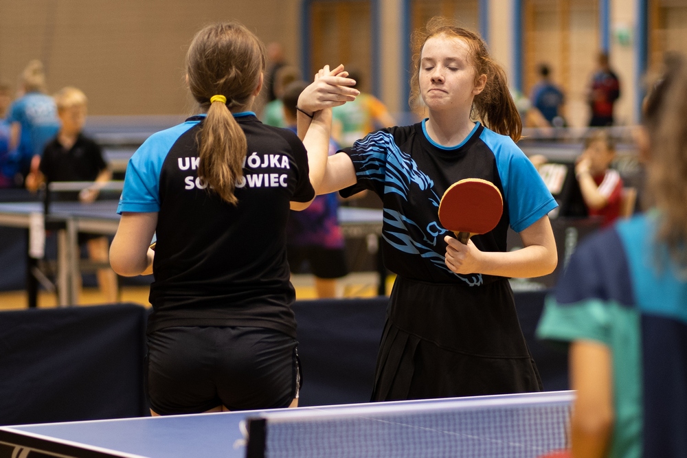 Sukces zawodniczek w tenisie stołowym
