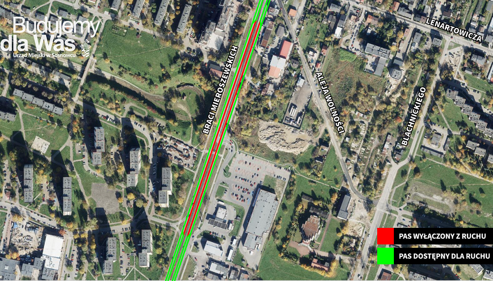 Zmiana organizacji ruchu na ulicy Braci Mieroszewskich