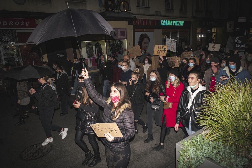 W Sosnowcu odbył się kolejny protest w sprawie orzeczenia Trybunału Konstytucyjnego