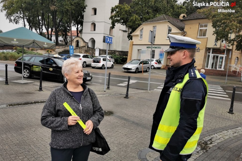 Policyjny dzień odblasków w Mikołowie