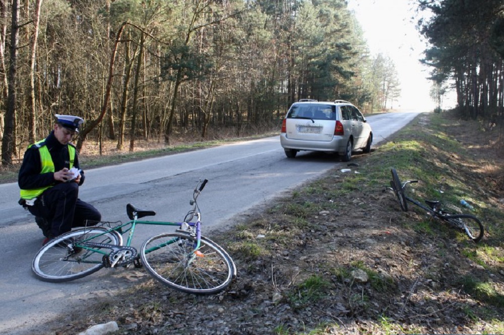Wypadek i kolizja z udziałem rowerzystów