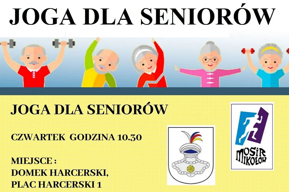 Joga dla Seniorów – mikołowski MOSiR zaprasza na zajęcia!