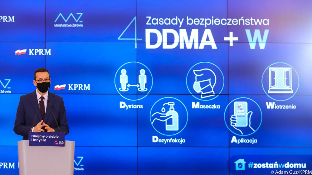 Premier: cała Polska od soboty strefą czerwoną [trwa konferencja prasowa]