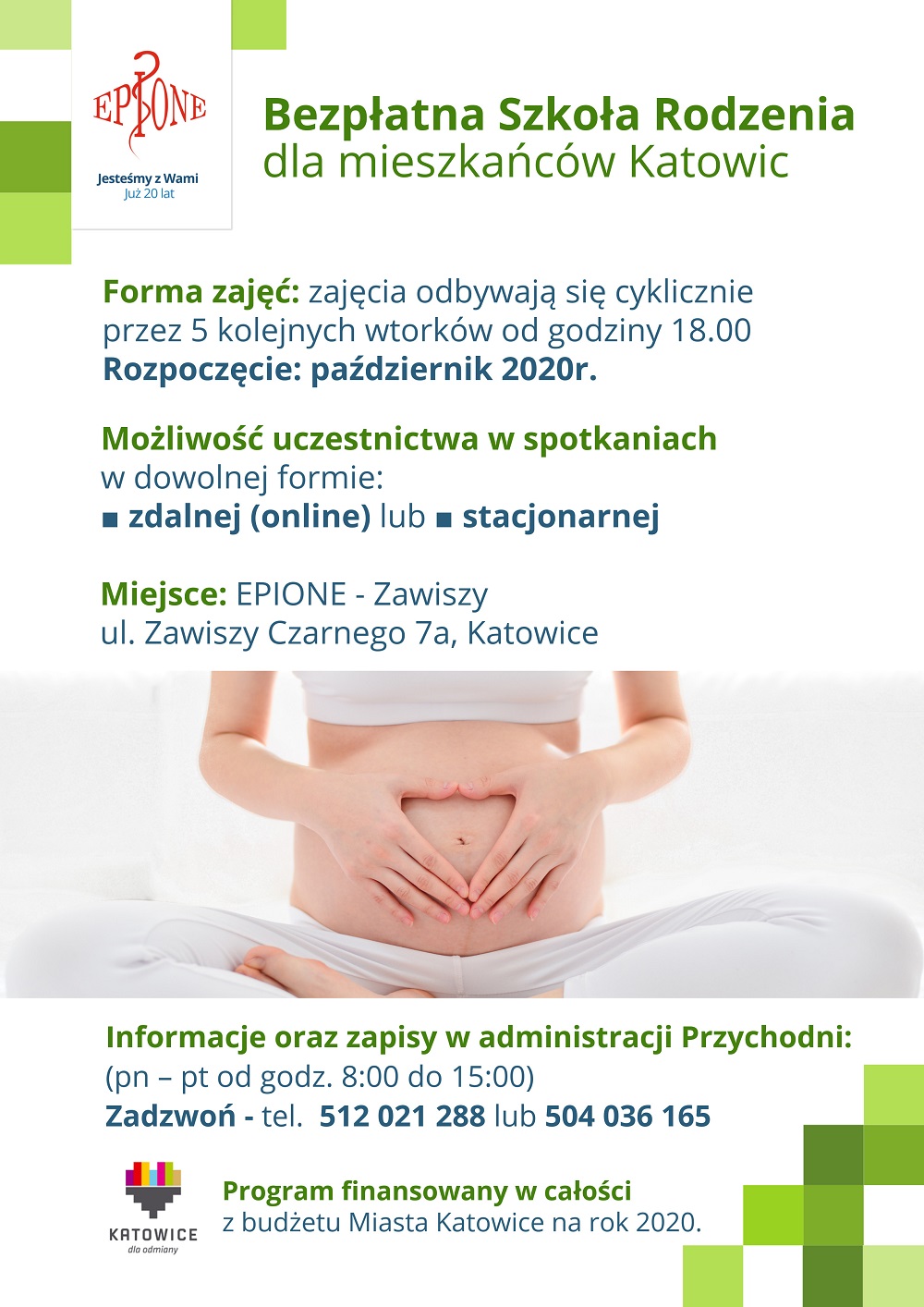 Ruszają zajęcia bezpłatnej Szkoły Rodzenia dla mieszkanek Katowic