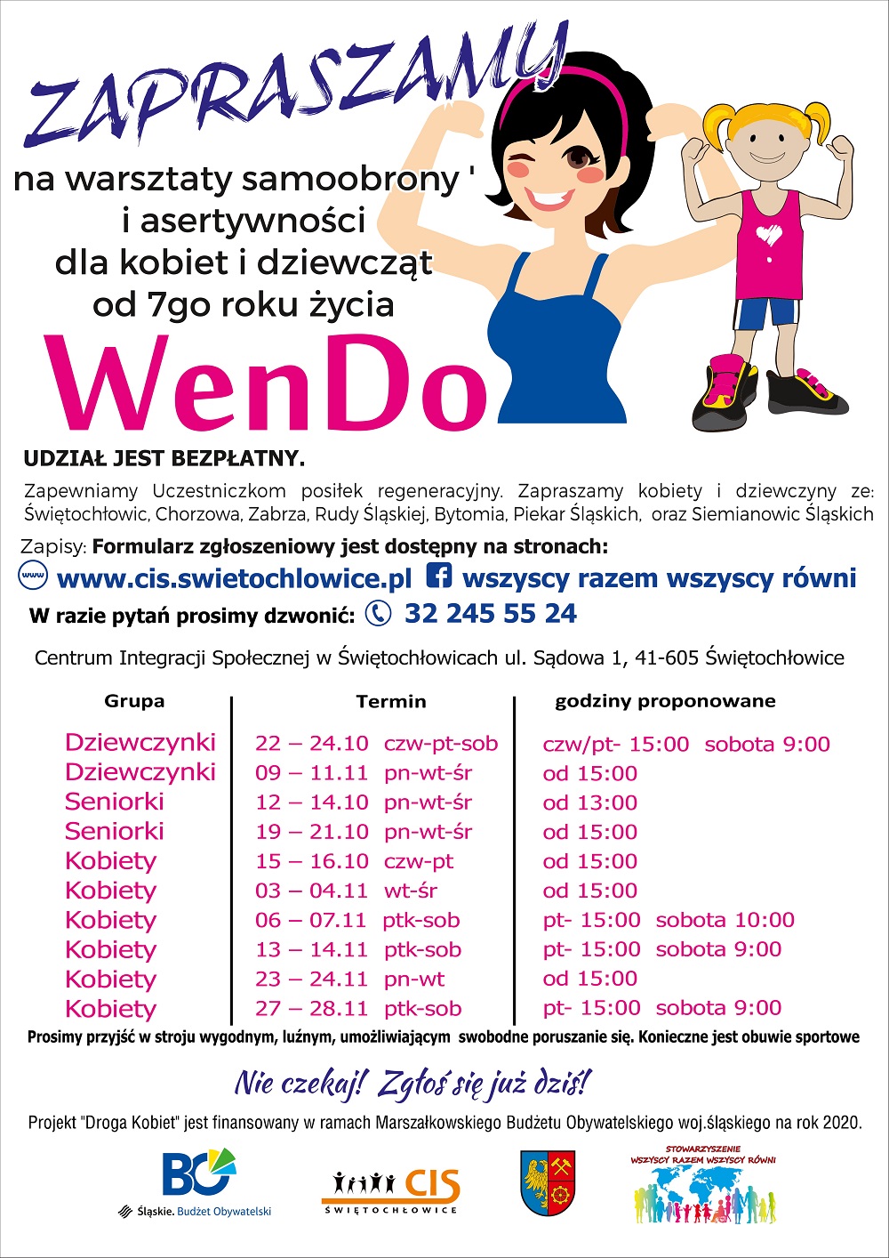 Warsztaty samoobrony i asertywności "WenDo"!