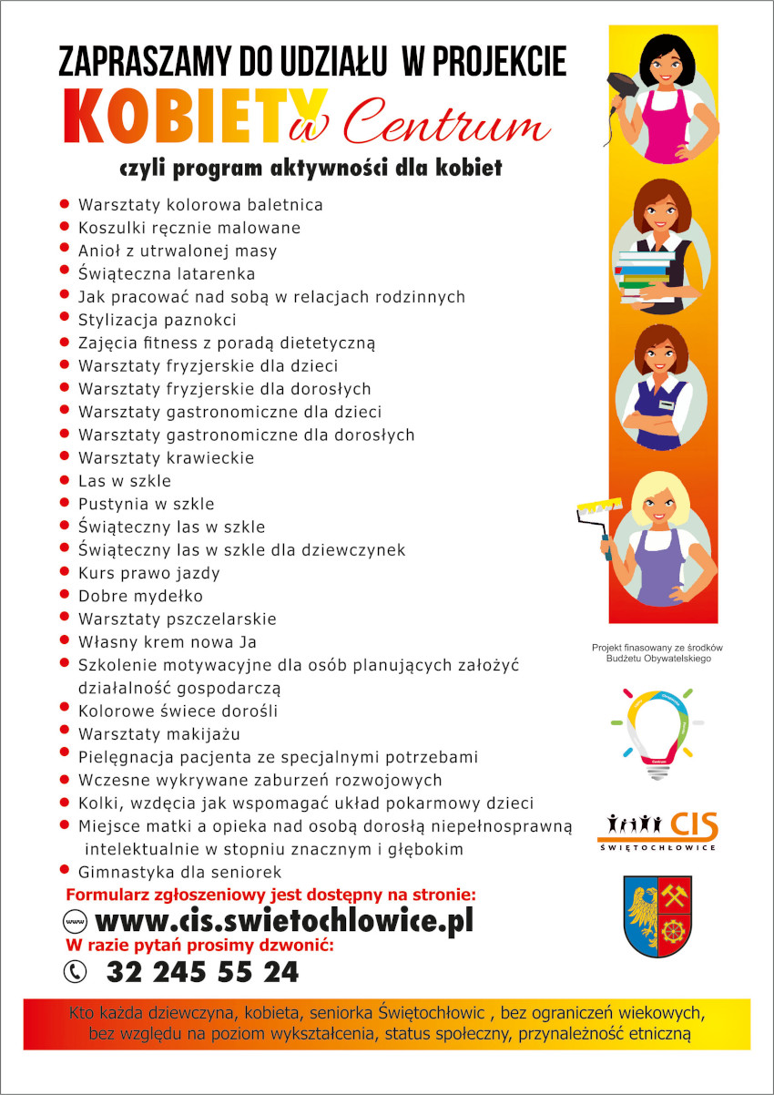 Kobiety w centrum - weź udział w nowym projekcie