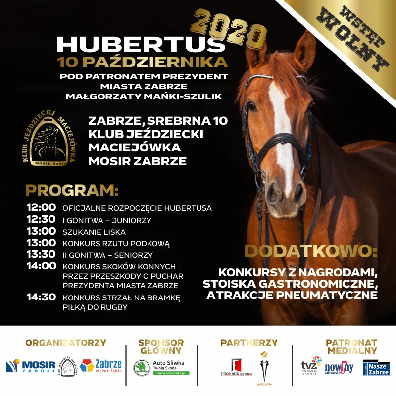 Przed nami Hubertus 2020! Jakie atrakcje czekają na miłośników koni?