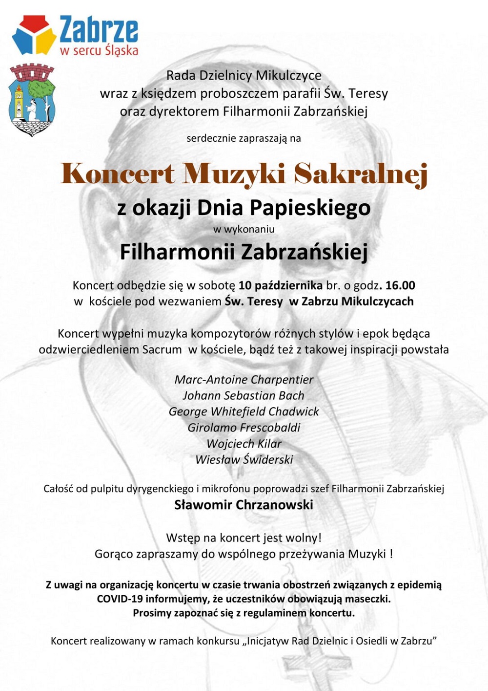 Rada Dzielnicy Mikulczyce zaprasza na koncert muzyki sakralnej!