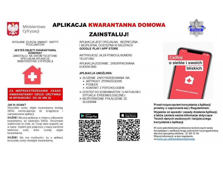 Wysłanie zdjęcia zamiast wizyty policjantów - tak dzięki apce może wyglądać kwarantanna