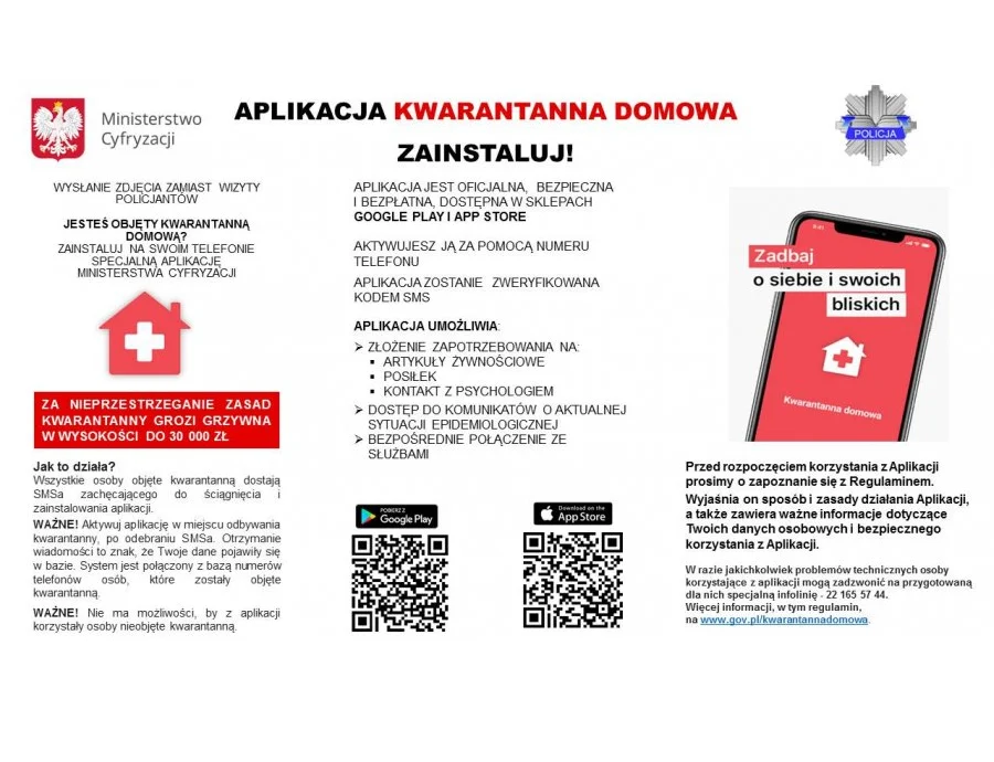Wysłanie zdjęcia zamiast wizyty policjantów - tak dzięki apce może wyglądać kwarantanna