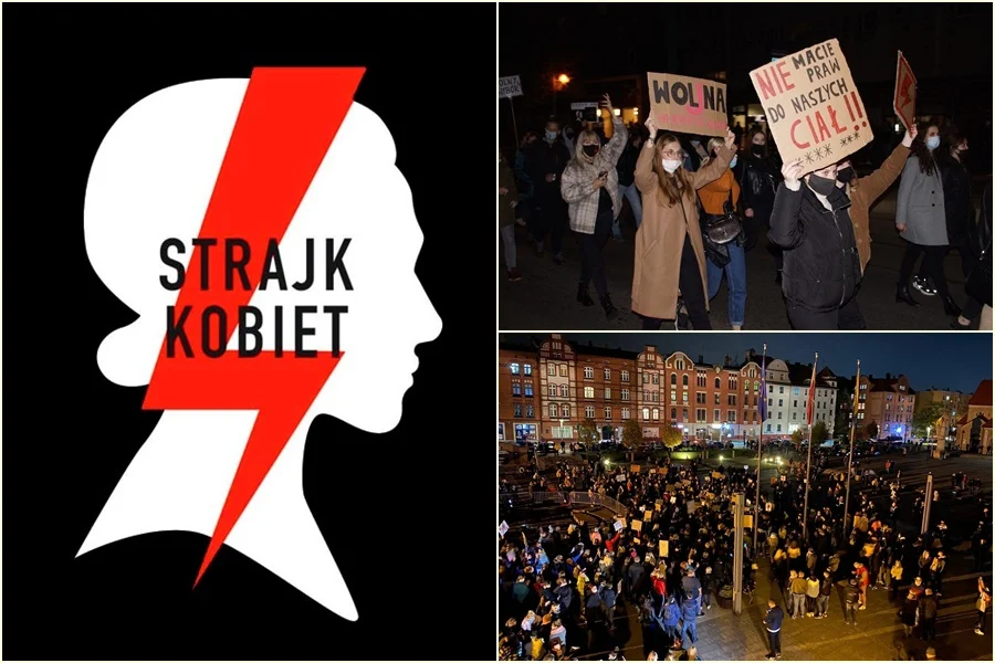 Strajk kobiet. Blokady ulic i kolejne protesty odbyły się we wtorek na Śląsku 