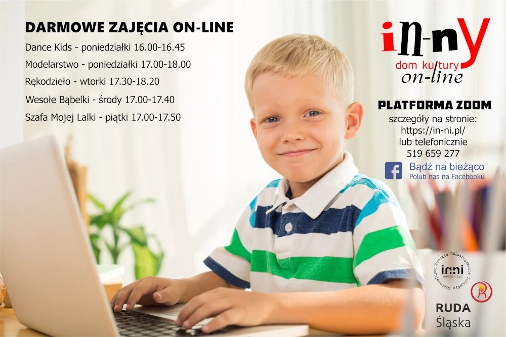 In-nY Dom Kultury zaprasza na zajęcia w formie on-line