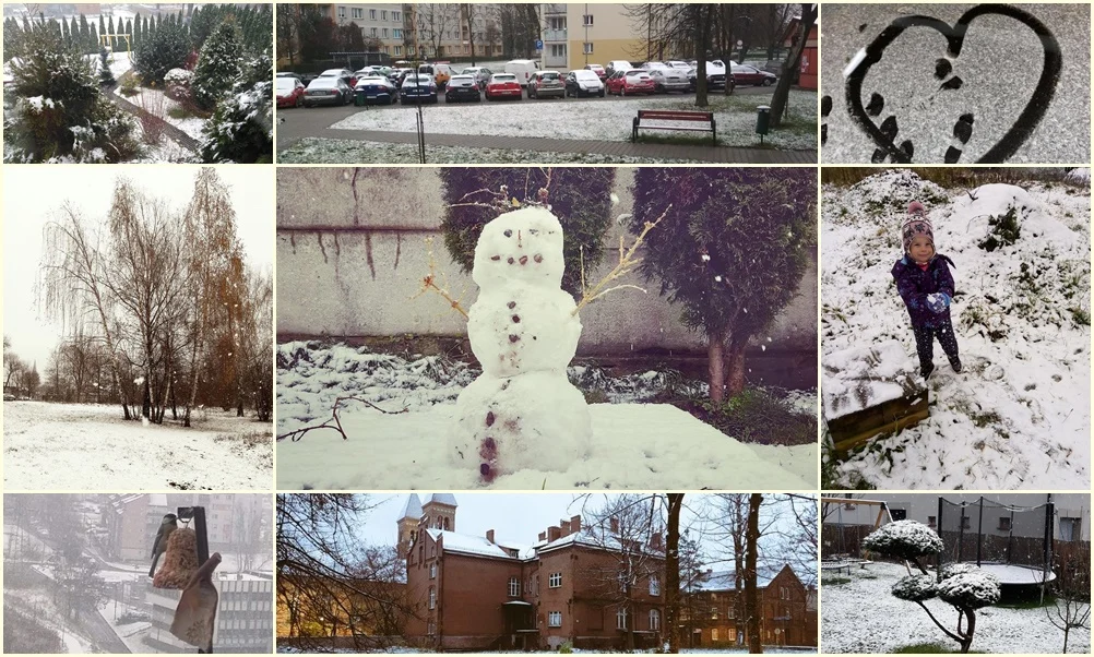 Pierwszy śnieg w Rudzie Śląskiej. W mieście zrobiło się biało [ZDJĘCIA]