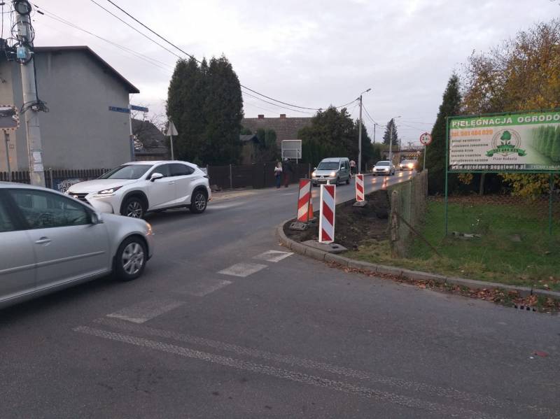 Roboty drogowe na ulicy Glinczańskiej w Tychach