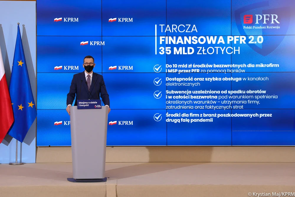 Premier: do 40 mld zł dla przedsiębiorców i kultury w Tarczy 2.0
