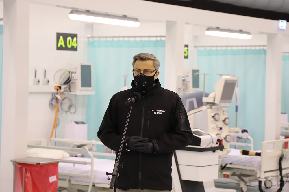 Szpital tymczasowy w Katowicach gotowy na przyjęcie pacjentów