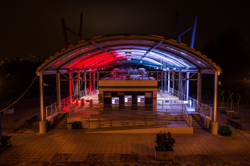 Park Śląski rozbłysnął w barwach narodowych