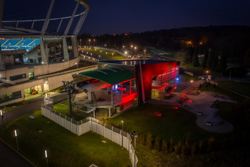 Park Śląski rozbłysnął w barwach narodowych