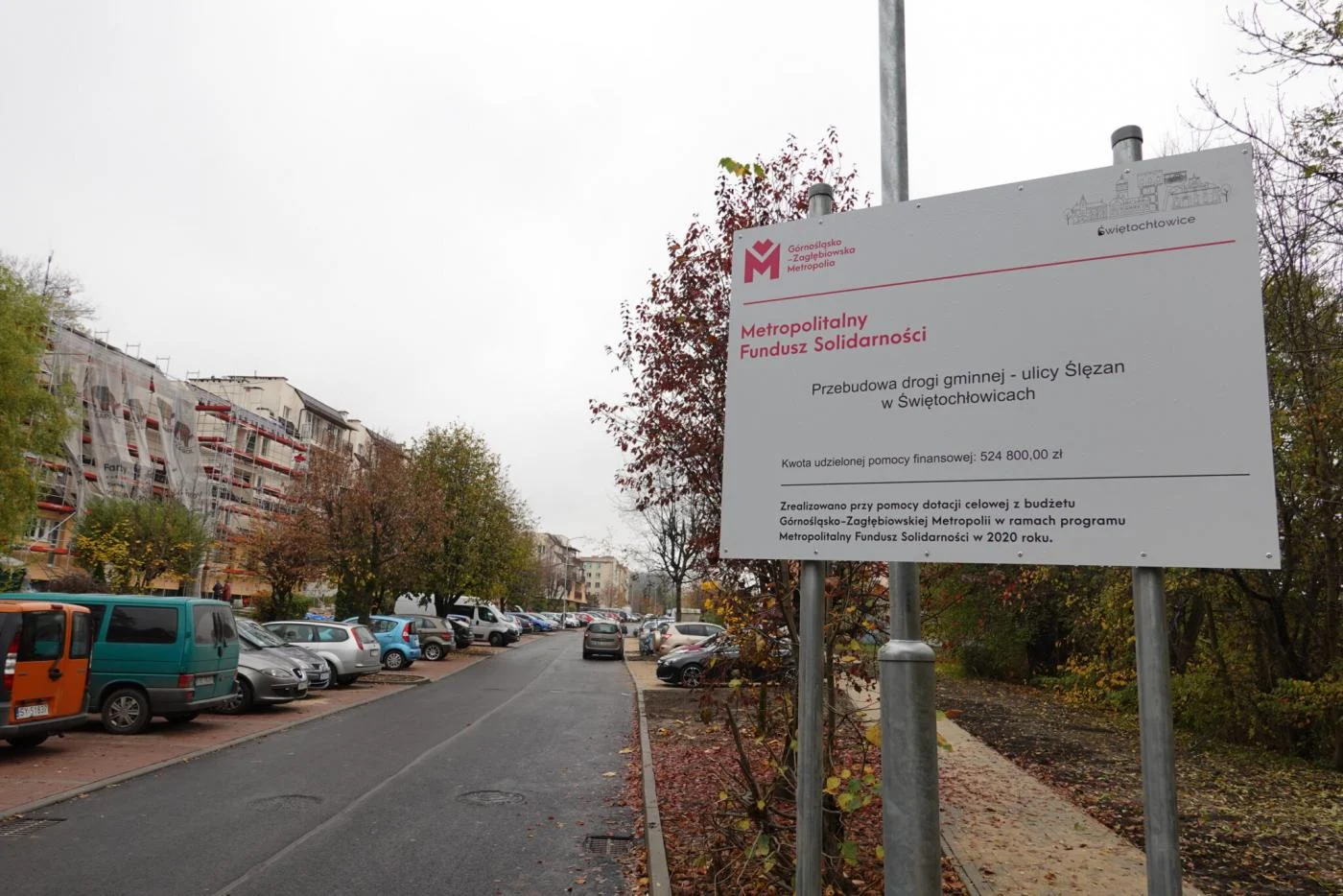 Zakończenie prac związanych z przebudową ul. Ślęzan