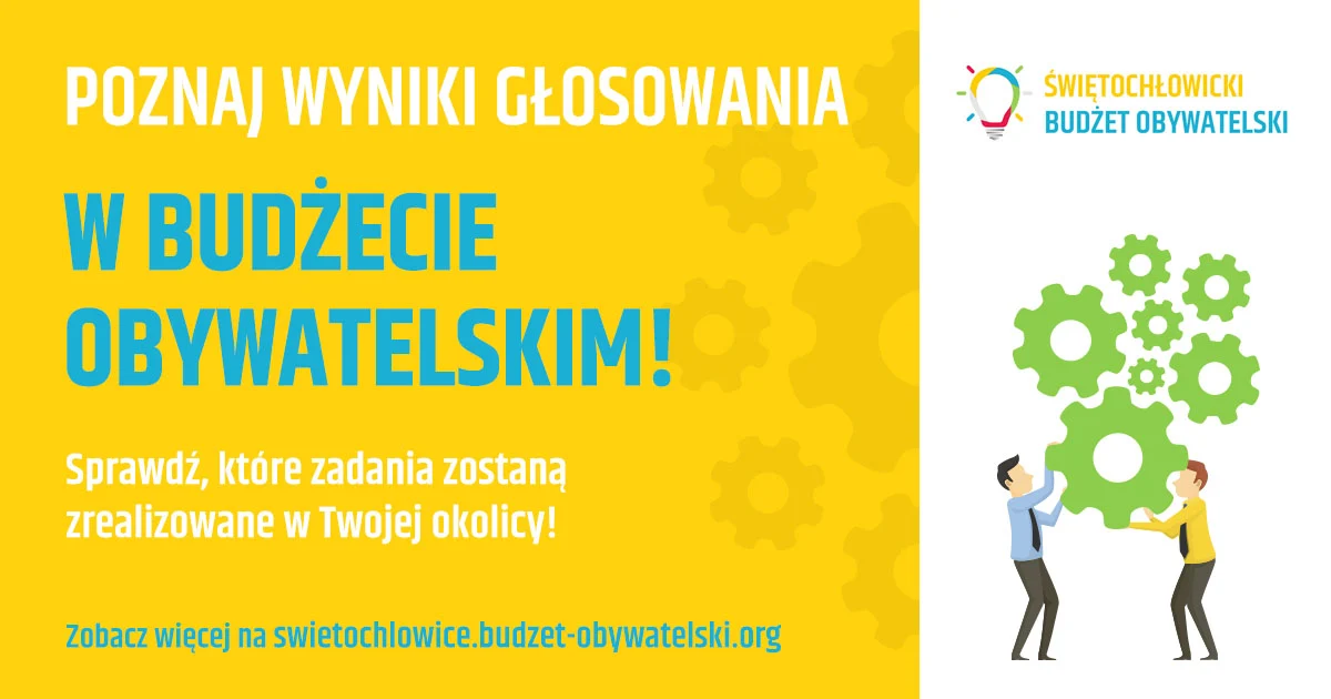 Znamy wyniki głosowania w ramach Budżetu Obywatelskiego!