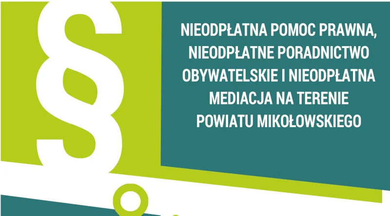 Nieodpłatna pomoc prawna na terenie powiatu mikołowskiego