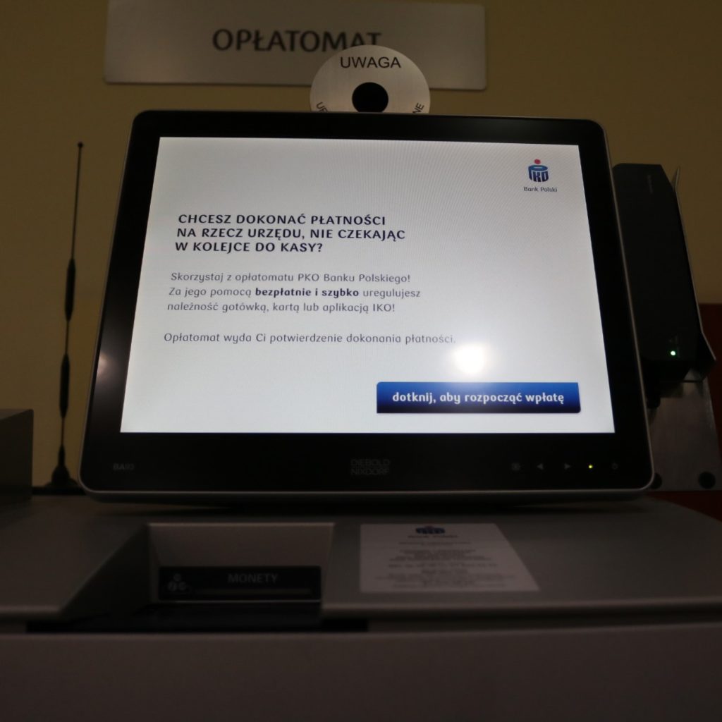 Opłatomat w Urzędzie Miasta z nowymi funkcjami
