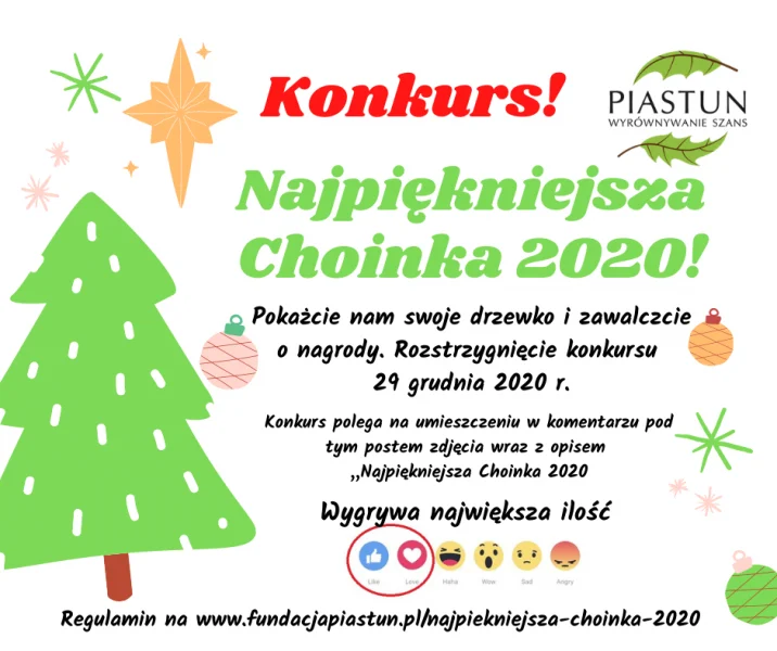 Konkurs na "Najpiękniejszą choinkę 2020"