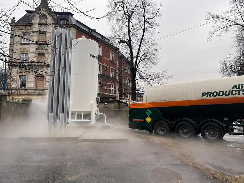 Szpital Miejski nr 2 w Mysłowicach z nowym zbiornikiem tlenu!