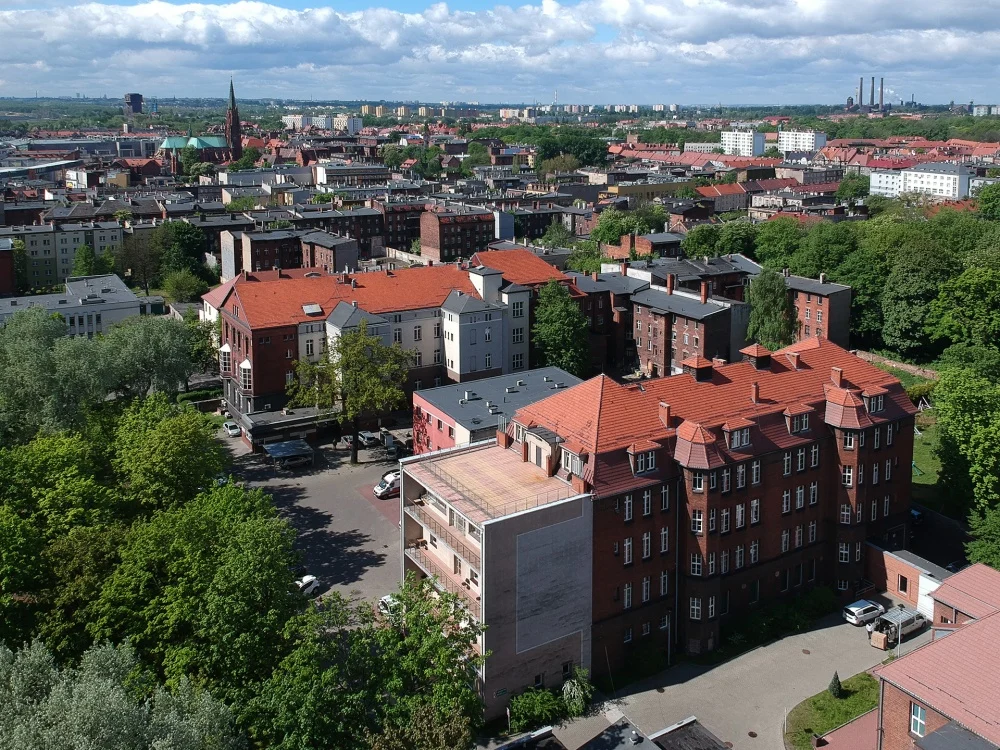 Lądowisko dla dronów na terenie bytomskiej Jedynki