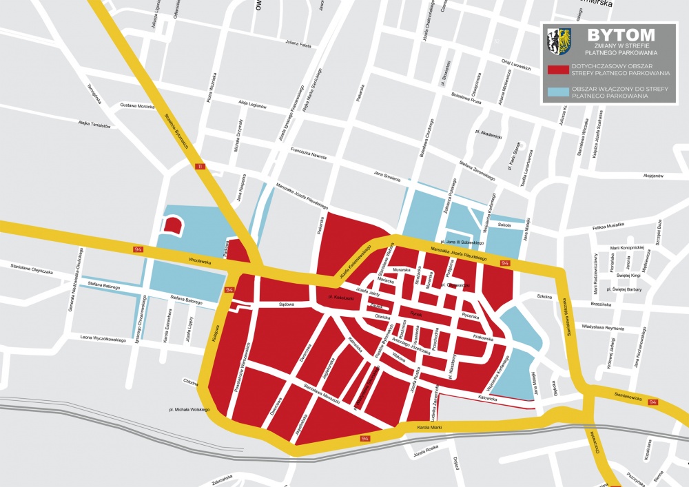 Strefa Płatnego Parkowania w Bytomiu będzie rozszerzona