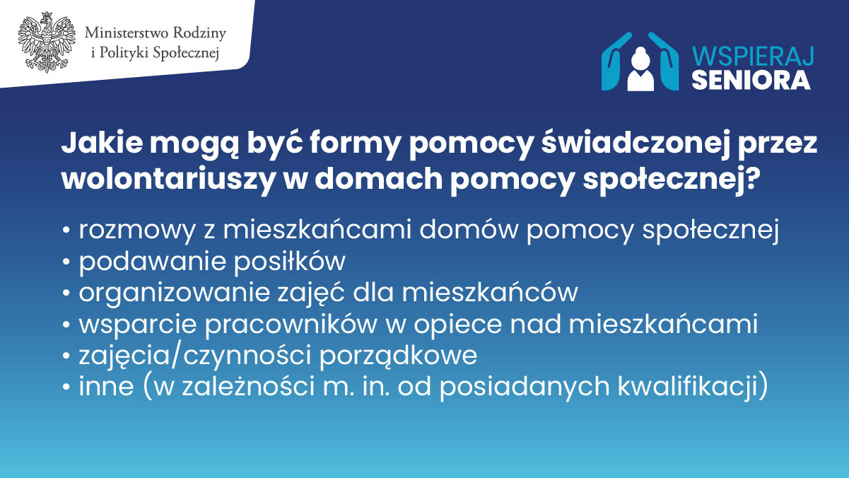 Solidarnościowy Korpus Wsparcia Seniorów - wolontariat ozdrowieńców