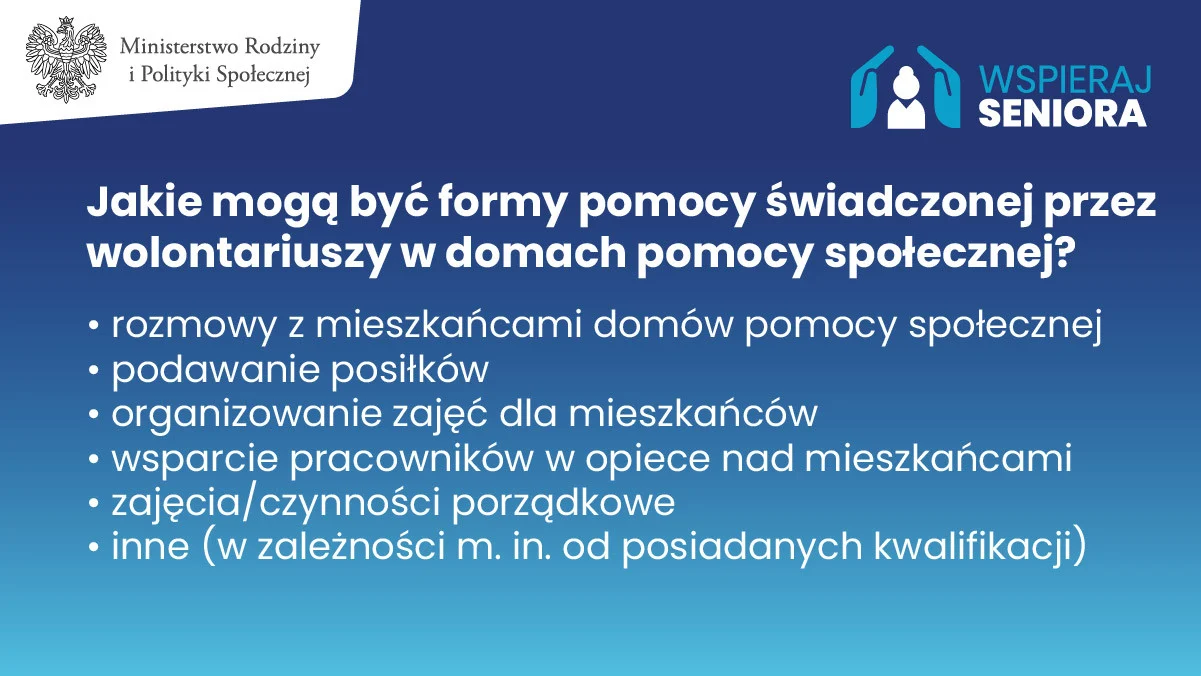 Solidarnościowy Korpus Wsparcia Seniorów - wolontariat ozdrowieńców