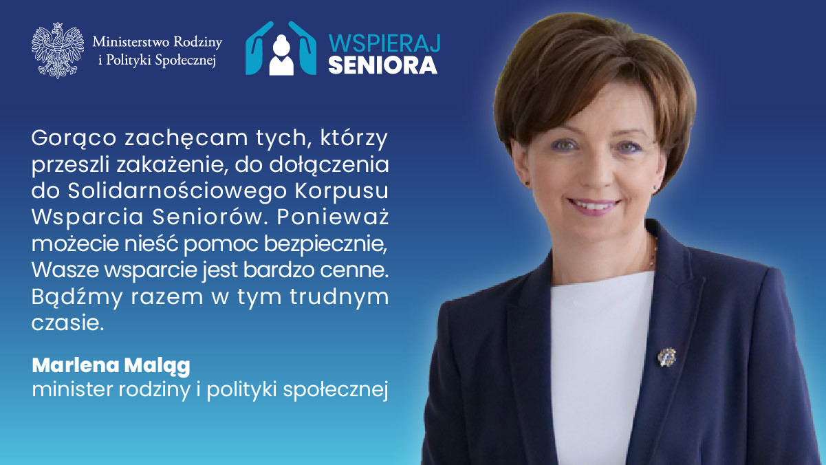 Solidarnościowy Korpus Wsparcia Seniorów - wolontariat ozdrowieńców