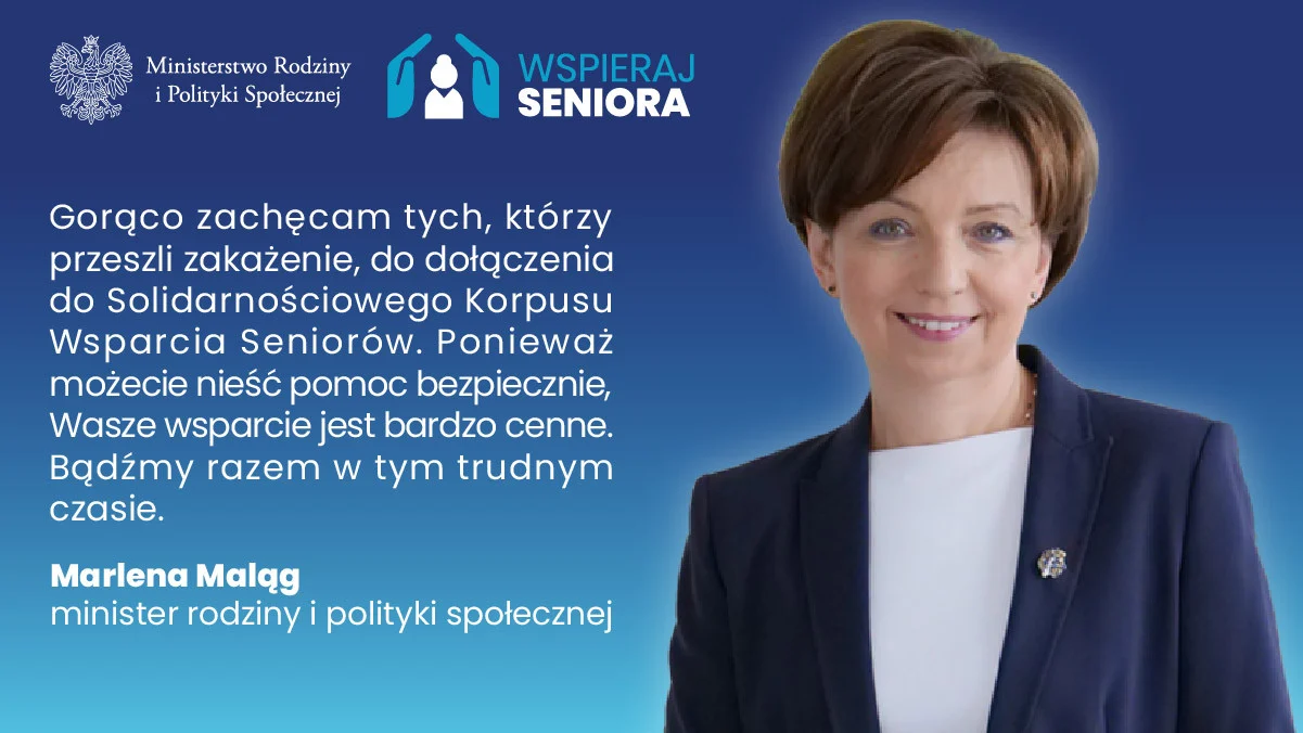 Solidarnościowy Korpus Wsparcia Seniorów - wolontariat ozdrowieńców